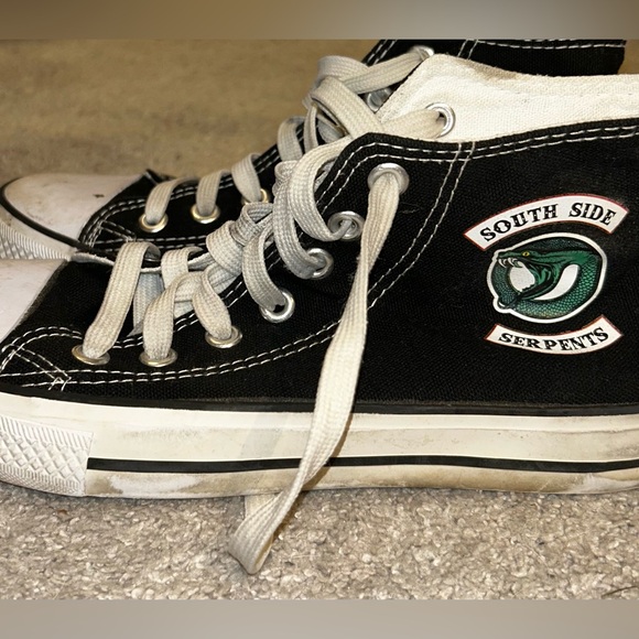 Riverdale South Side Serpents Shoes Canvas Sneakers Fashion Shoes - Picture 4 of 11